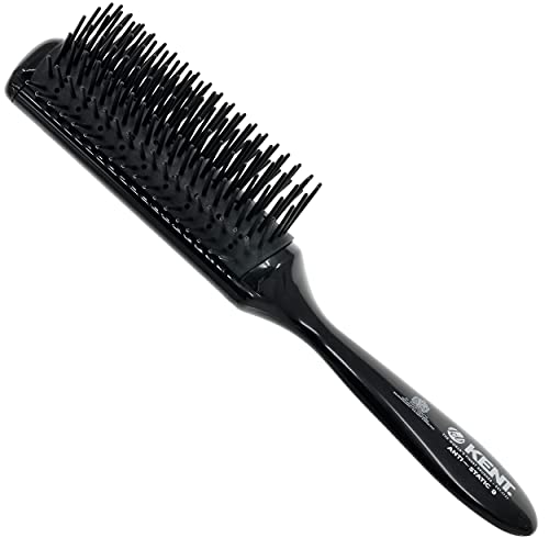 Kent AS9 Anti Statik Saç Fırçası Seyahat Fırçası Orta veya Uzun Saçları Yumuşatmak, Düzleştirmek ve Kıvırmak için Küçük Saç Fırçası.