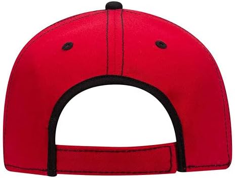 J&D Productions, Inc. IH Uluslararası Biçerdöver Logo Şapkası, Siyah Desenli Kırmızı