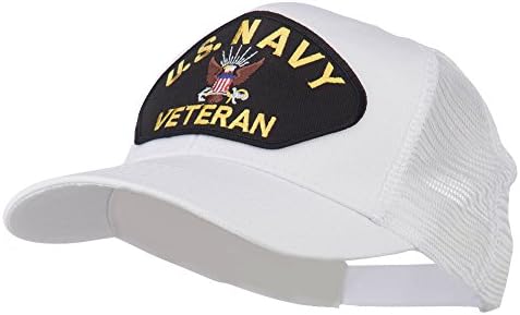 e4Hats.com ABD Donanması Veteran Askeri Yama Örgü Arka Kapak