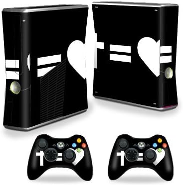 X-Box 360 Xbox 360 S Konsolu ile Uyumlu MightySkins Cilt-Cross Eşittir Aşk / Koruyucu, Dayanıklı ve Benzersiz Vinil Çıkartma