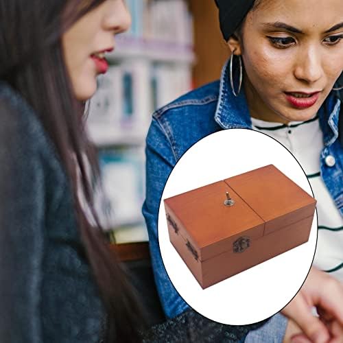 SM SunniMix Yararsız Kutu Anlamsız Kutu Beni Yalnız Bırak Kutu Oyuncaklar Makine Kutusu Kendini Kapatır Yararsız Kutu-Kahverengi