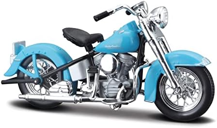 LSYB 1: 18 1953 74FL Hydra Glide için Mavi Die Cast Araçlar Koleksiyon Hobiler Motosiklet Model Oyuncaklar (Renk: Mavi)