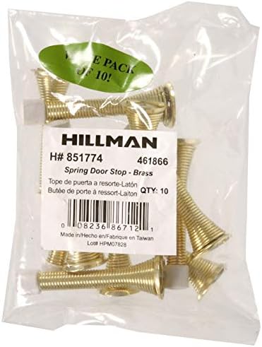Hillman Donanım Essentials Bahar Kapı Durur Pirinç, 1 paket 10