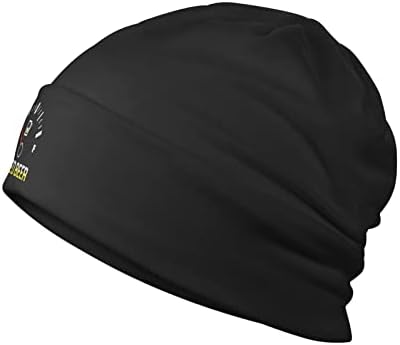 Ben Bir Bira Kış Sıcak Bere Şapka Mans Womens Baggy Kafatası Kapaklar Klasik Örgü Şapka Siyah