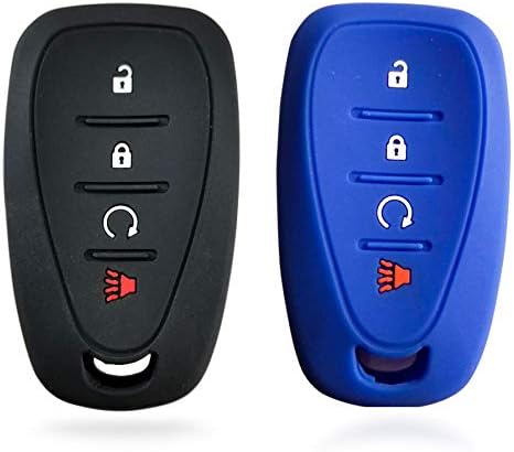 Dobrev 4 Düğmeler Silikon Kılıf Koruyucu Anahtar Fob Kapak Anahtarsız Giriş Akıllı Araba Uzaktan Tutucu ıçin Chevrolet Volt Cıvata