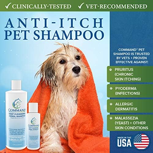 Salisilik Asitli Hipoalerjenik Kaşıntı Önleyici İlaçlı Köpek Şampuanı-Hassas, Kaşıntılı Köpek ve Köpek Derisi ve Saçlarının Derinlemesine