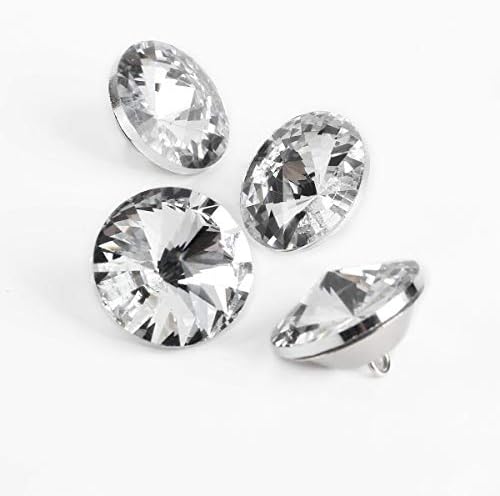 20x Cam Diamante Kristal Elmas Etkisi Sandalye Kanepe Başlık Döşeme Dikiş 25mm Düğmeler Duvar Süslemeleri Dikmek Düğmeler Çivi