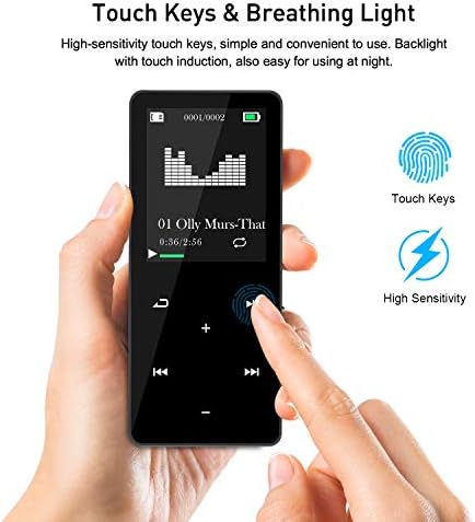 MP3 Çalar ile Bluetooth 16 GB Taşınabilir Müzik Çalar ile Kulaklık Hoparlör FM Radyo Ses Kaydedici E-kitap Resim Video Oynatıcı