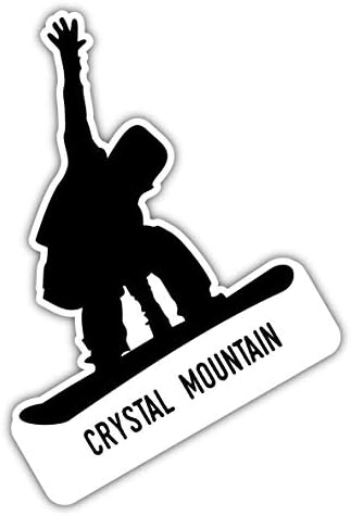 Crystal Mountain Washington kayak maceraları hatıra 2 inç vinil çıkartma etiket gözlüğü tasarım
