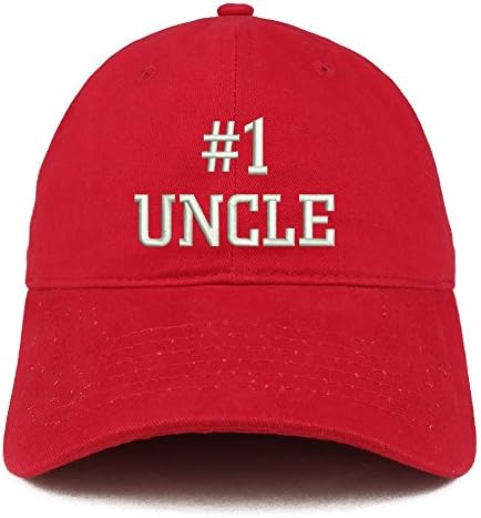 Moda Giyim Mağazası No. 1 Amca İşlemeli Düşük Profilli Yumuşak Pamuklu Beyzbol Şapkası