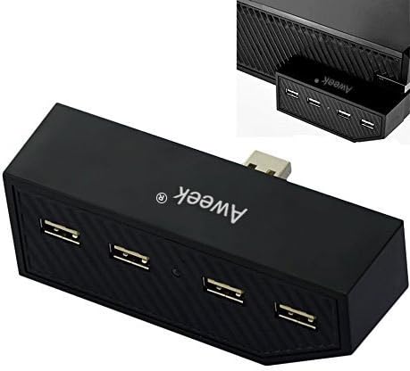 XBOX ONE X-box One Siyah için Aweek USB Hub Adaptörü 4 USB Bağlantı Noktası