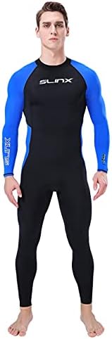 SLINX Tam Vücut Wetsuit Spor Skins Döküntü Guard Erkekler Kadınlar için, UV Koruma Uzun Kollu Tek Parça Mayo Şnorkel Sörf Tüplü