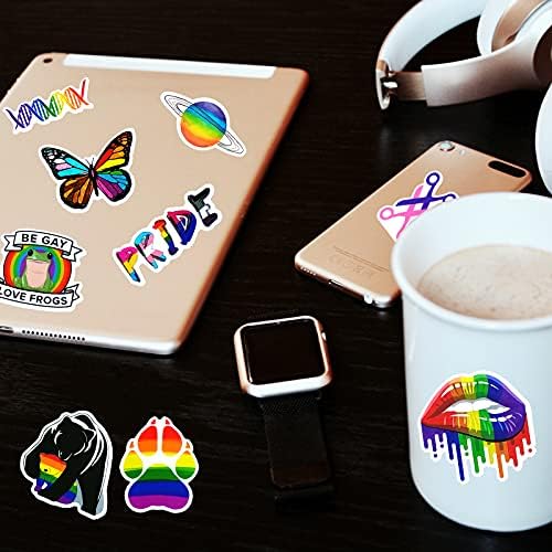 Gay Pride Çıkartmalar Gökkuşağı Çıkartmalar Paketi 50 pcs Su Geçirmez çıkartmalar için Dizüstü Su Şişeleri Travecase Kaykay Bilgisayar-Gay