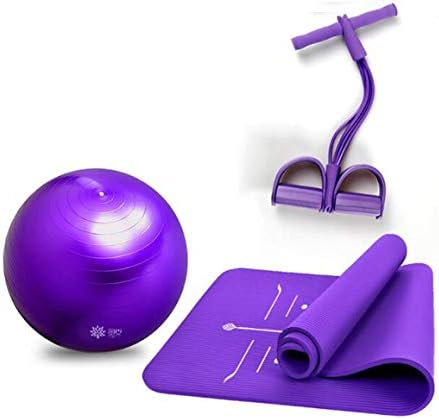 Kaymaz Yoga mat 10mm Kalın çekme Ekipmanları Yoga Topu 55 cm Üç-in-one Spor Yoga Kat mat 18580 cm