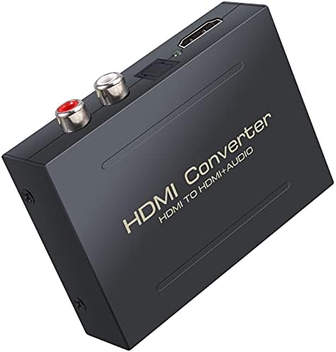 LiNKFOR HDMI Ses Çıkarıcı, 4 K HDMI HDMI Ses Dönüştürücü HDMI Video Adaptörü Splitter Dijital Analog Stereo R / L Ses Çıkarıcı