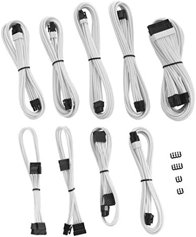 ASUS ve Seasonic için CableMod RT Serisi Pro ModFlex Kollu Kablo Seti (Siyah + Beyaz)
