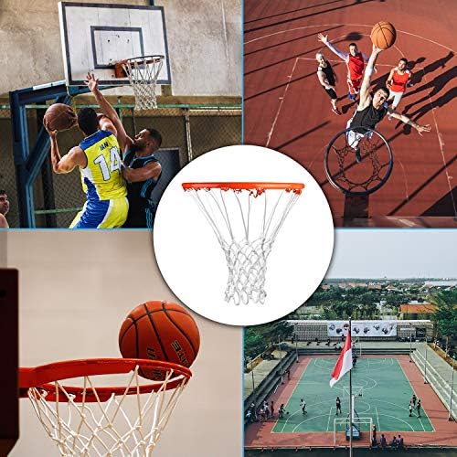 FC Basketbol Net Yedek Ağır Net - Tüm Hava Anti Kırbaç, Kapalı ve Açık için Uyar Standart Kapalı veya Açık Jantlar, Güçlü ve