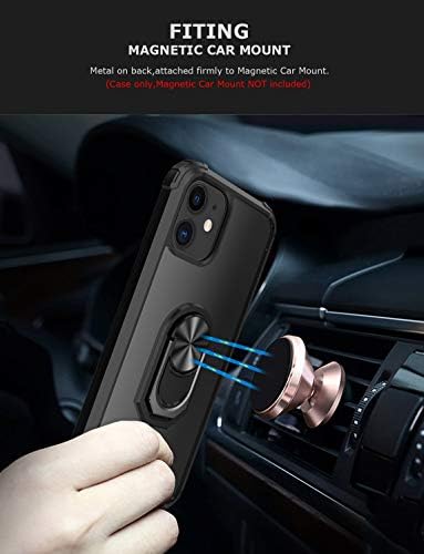 GREATRULY Kickstand iPhone için kılıf 11 6.1 İnç (2019),Damla Koruma Şeffaf Kılıf, İnce Koruyucu Telefon Kapak Kabuk, Yumuşak
