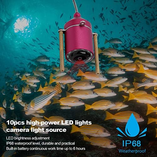 IP68 Su Geçirmez Kamera, Aşınmaya Dayanıklı Sualtı Kamera Ayarlanabilir Parlaklık Akıllı Kamera TFT Renkli Ekran, Su Ürünleri