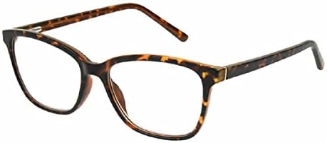 Foster Grant Kiersey tarafından Tasarım Optiği Plastik Kare Okuma Gözlükleri, 3'lü paket