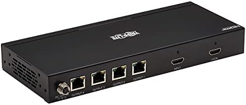 Tripp Lite 4 Bağlantı Noktalı HDMI Over Ethernet Cat6 Genişletici Kiti, Splitter / 3x Pigtail Alıcıları - 230 feet veya 70,1