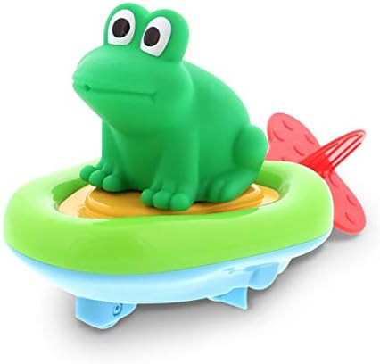 DolliBu Tekne Racer Buddy, Eğlenceli Eğitici Banyo Oyuncak Parmak Kukla Çekin ve Gitmek Su Yarış Jungle Pal için Duş Havuzu Küvet