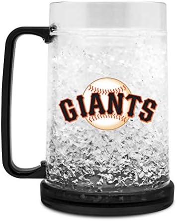 Birincil Logolu MLB San Francisco Giants Kristal Dondurucu Kupa | Soğuk İçecekler için Çift Duvar Yalıtımı | Refreezable / BPA