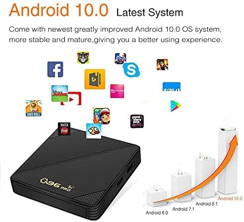 1080 P 4 K Android 10.0 Bluetooth Video Ekipmanları TV Alıcıları Q96 PRO TV Kutusu WiFi Medya Oynatıcı Akıllı TV Kutusu Set Top