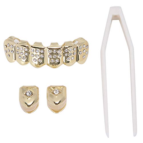 Kaplama Diş Kaplama-altın Moda Metal Altın Diş için Cadılar Bayramı için Kadınlar için Atel için Cosplay için Parti(Altın)