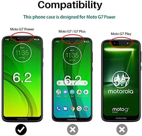 Moto G7 Güç Durumda Motorola Moto G7 Supra / G7 Optimo Maxx Ağır Sert Darbeye Koruyucu Kalkanı Kılıf Kapak ile Kemer Klipsi Kılıf