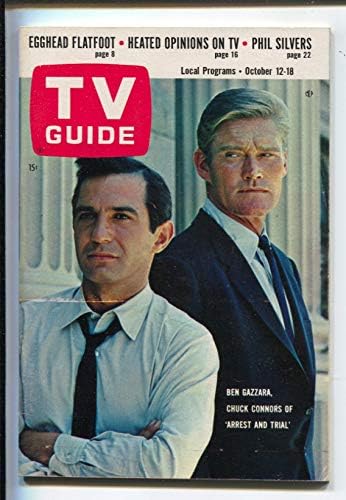 TV Rehberi 10/12/1963-Tutuklama ve Yargılama-Ben Gazzara-Chuck Connors-Illinois-Etiketsiz - haber standı kopyası-FN