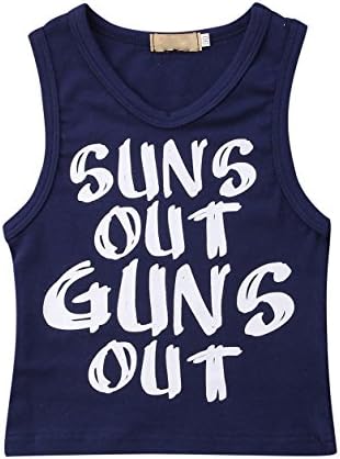 Yürüyor Boys Güneş Dışarı Guns Out Tank Top Kolsuz T Gömlek