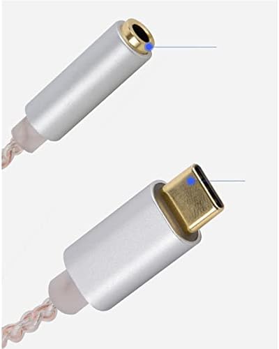 MagiDeal Tip C-3.5 mm Ses Adaptörü Kulaklık Kulaklık Jakı USB Tip C-AUX Erkek-Dişi Konnektör Kablosu PC Akıllı Telefonlar için