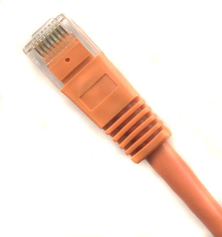 Ultra Spec Kabloları Paketi 75-Turuncu 1FT Cat6 Ethernet Ağ Kablosu LAN İnternet Yama Kablosu RJ45 Gigabit