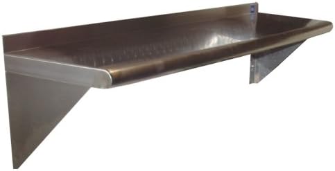 Evrensel WS18120 - Paslanmaz Çelik Duvar Rafı-18 X 120
