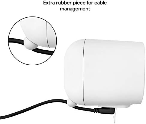 [Güncelleme Sürümü] 13.1 ft/4m Kablo ile Wasserstein Güneş Paneli Arlo Essential Spotlight/XL Spotlight Kamera ile uyumlu (3'lü