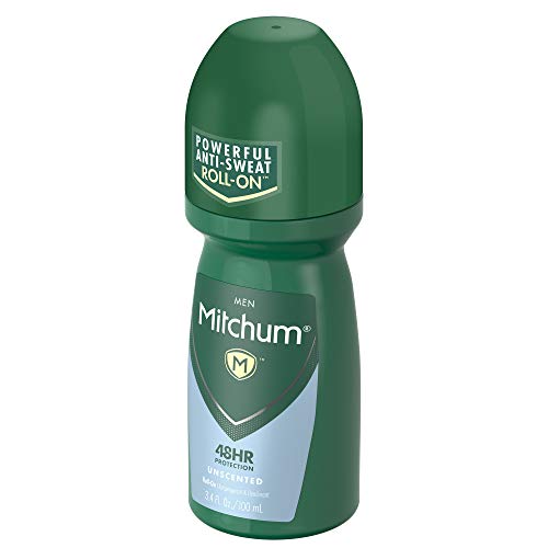 Mitchum Antiperspirant Deodorant Roll On for Men, 48 Saat Koruma, Dermatolog Test Edildi, Kokusuz, 3,4 oz