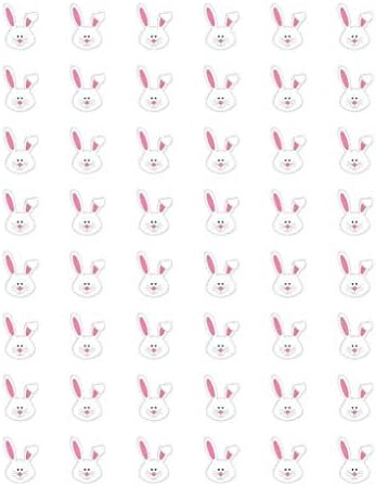 48 ADET Paskalya tavşanı zarf mühürler etiketler etiketler 1.2 yuvarlak