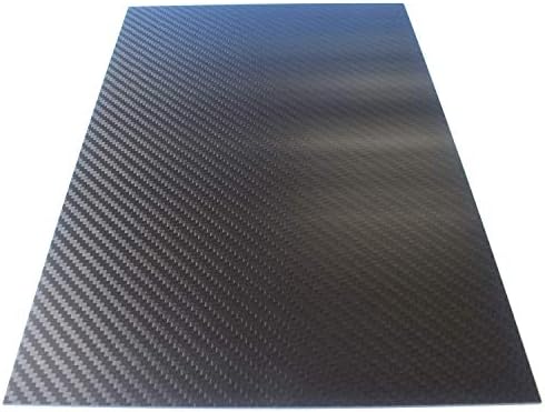 XMRISE Karbon Fiber Levhalar Plaka Kurulu 3 K Paneli Sert Kesilebilir Laminat Dimi Mat 300mm x 550 mm, Thickness0. 5mm