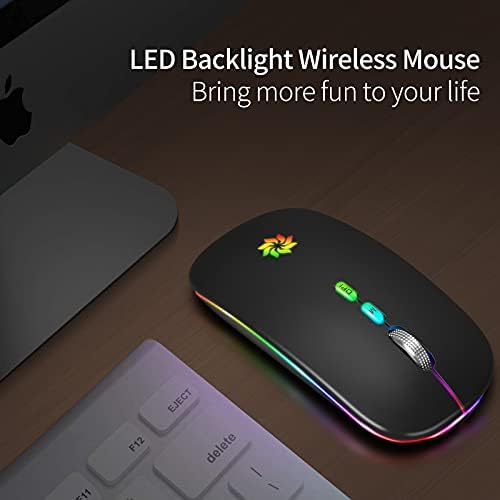 LED Kablosuz Fare Şarj Edilebilir Ince Sessiz Fare 2.4 G Taşınabilir Bilgisayar Fare Mobil Optik Kablosuz dizüstü için fare,