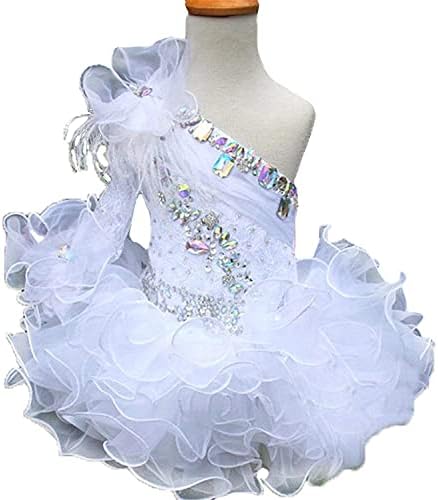 Junguan Bebek Kız Düğün Törenlerinde Yenidoğan Pageant Tutu Cupcake Elbise Mini210