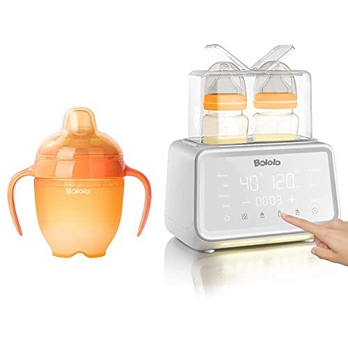 Biberon Isıtıcısı / Anne sütü ısıtıcısı / 500W Daha Güçlü Güç / 24H Sıcaklık Kontrolü / 6-12 aylık bebek için Sippy bardaklar