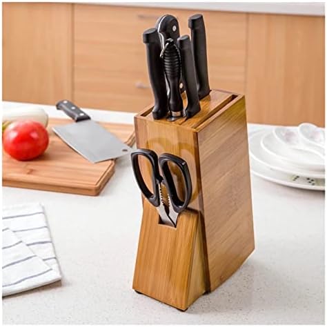 Ahşap mutfak Bıçağı Organizatör Tutucu Çok Fonksiyonlu Depolama Raf Aracı Bambu bıçak bloğu Standı Mutfak Aksesuarları
