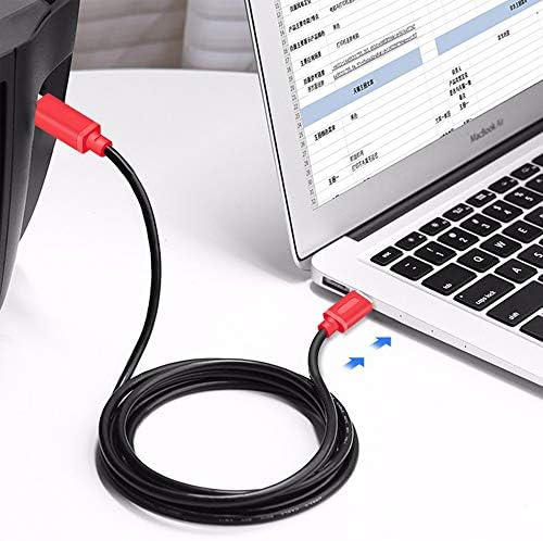 Yazıcı Kablosu 30Ft, Tan QY USB 2.0 Yüksek Hızlı Altın Kaplama Konektörler Yazıcı Tarayıcı Kablo Kordonu A Erkek B Erkek HP,