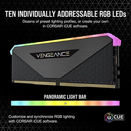 CORSAIR Vengeance RGB RT 32 GB (4x8 Gb) DDR4 3600 (PC4-28800) C18 1.35 V Masaüstü Bellek