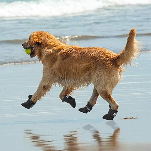 Geyoga 8 Adet Pet Kar Ayakkabıları Köpek yağmur çizmeleri Şeker Renkler Köpek Silikon Patik Su Geçirmez Kaymaz ve Ayarlanabilir