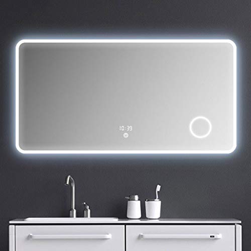 Makyaj Aynaları Güzellik Ayna Led Anti-Sis Vanity Banyo Akıllı Dokunmatik Ekran duvar aynası Soyunma Ayna (Boyut : 9070CM)