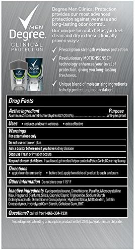 Derece Klinik Artı Terlemeyi Önleyici Deodorant, Aşırı Taze, 1.7 Ons (2'li Paket)