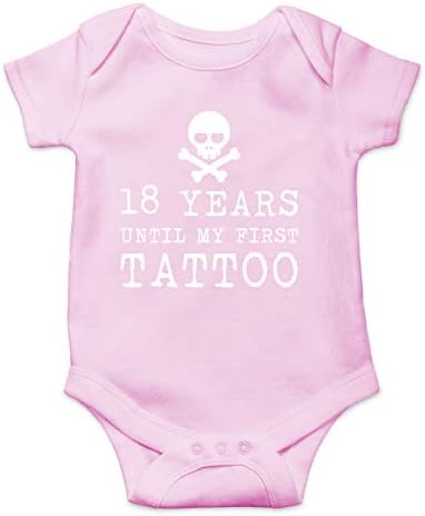 18 Yıl Kadar Benim İlk Dövme Komik Sevimli Bebek Duş Bebek Bodysuit Bebek Romper