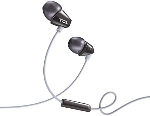 TCL SOCL100BK Socl 100 Kulak İçi Kulaklıklar Pasif Gürültü İzolasyonlu ve Dahili Mikrofonlu Kablolu Kulaklık-Fantom Siyah